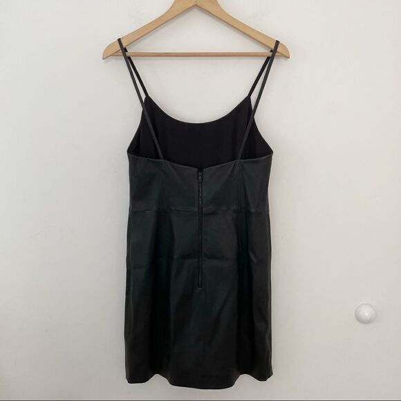 Alice + Olivia Nelle Fitted Leather Mini Dress - Picture 8 of 12